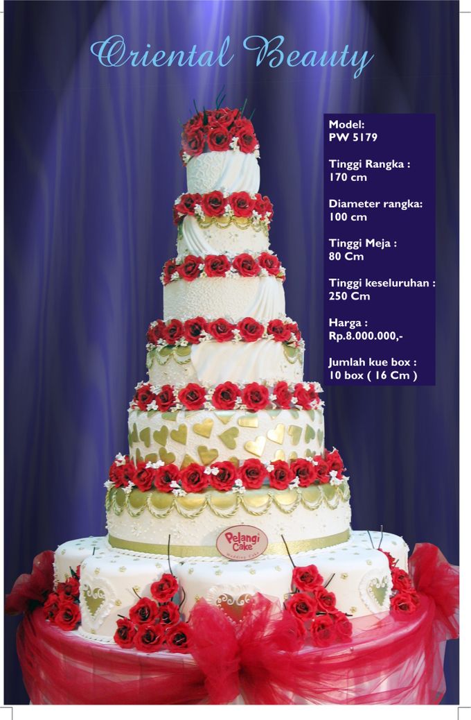 wedding cake 7 tiers by Pelangi Cake - 020