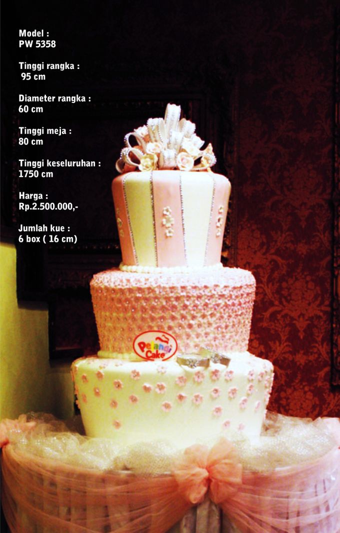 Wedding Cake 3 Tiers by Pelangi Cake - 014