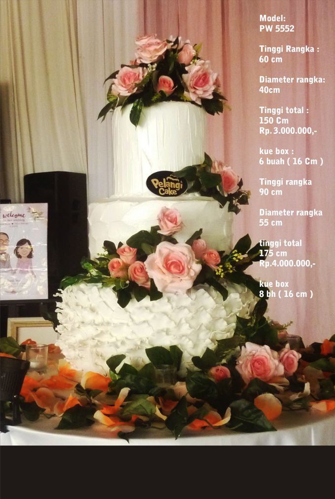 Wedding Cake 3 Tiers by Pelangi Cake - 023