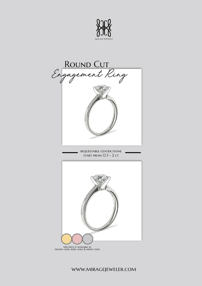 ROUND Center Engagement Ring by Mirage Jeweler - 013 ROUND Center Engagement Ring by Mirage Jeweler - 013