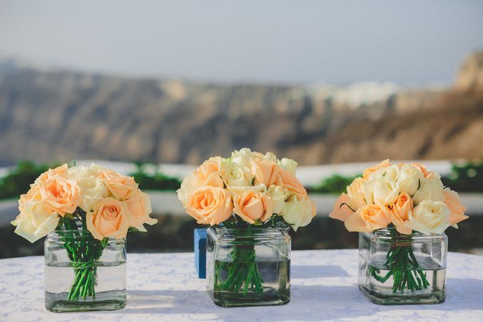 Romantic elegant wedding in Santorini by MarrymeinGreece - 010