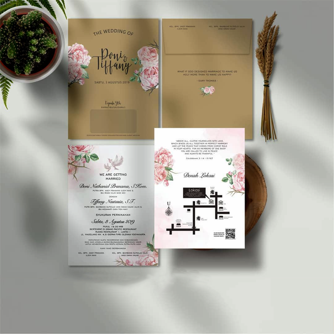 Single Softcover + Envelope By Kenz by Bellva Invitation - 001 Single Softcover + Envelope By Kenz by Bellva Invitation - 001