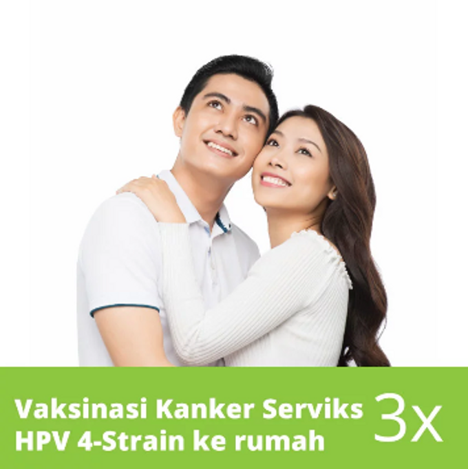 Paket Vaksinasi Kanker Serviks ke Rumah HPV 4 strain 3 kali suntik by ProSehat - 001 Paket Vaksinasi Kanker Serviks ke Rumah HPV 4 strain 3 kali suntik by ProSehat - 001