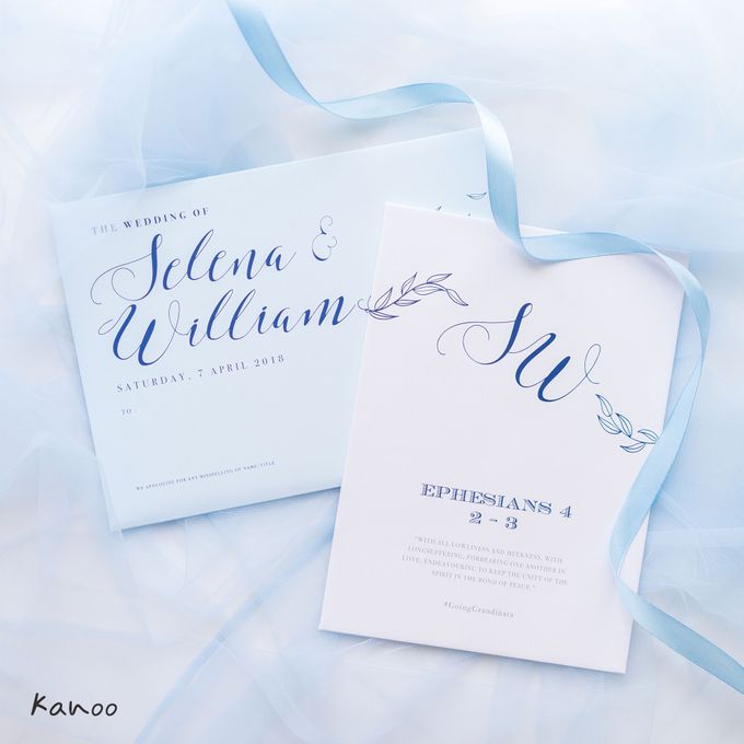 Wedding Invitation Dusty Blue By Kanoo Paper Gift Bridestory Com