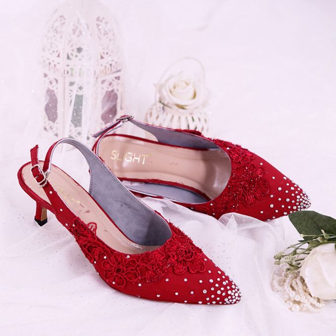 Sepatu Slingback Marigold Merah by SLIGHTshop.com - 001 Sepatu Slingback Marigold Merah by SLIGHTshop.com - 001