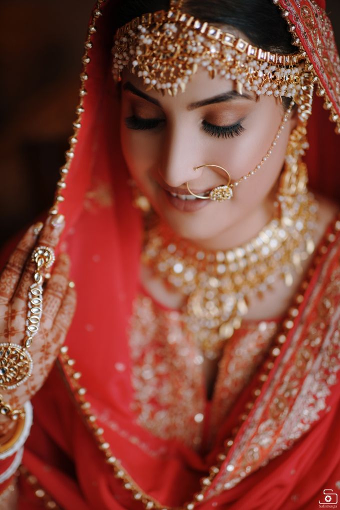 Simranpreet Kaur - Best Wedding Bride Shoot in Chandigarh - Safarsaga Films by Safarsaga Films - 002