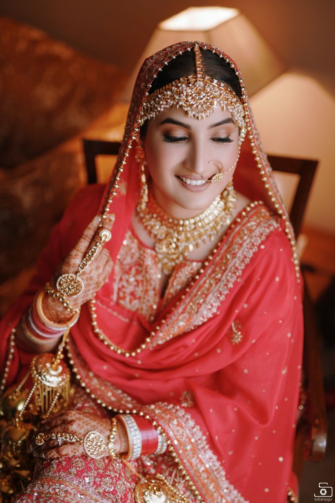 Simranpreet Kaur - Best Wedding Bride Shoot in Chandigarh - Safarsaga Films by Safarsaga Films - 006