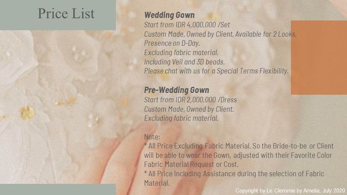 - PRICE LIST - by Le Clemmie by Amelia - 001 - PRICE LIST - by Le Clemmie by Amelia - 001