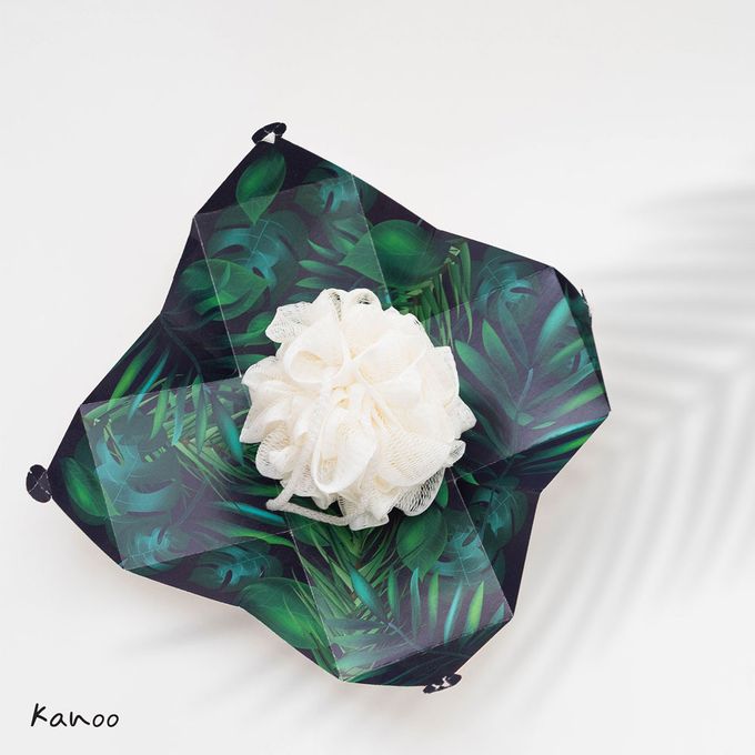 Wedding Souvenir - Shower Puff Greenery with with Box by Kanoo Paper & Gift - 001 Wedding Souvenir - Shower Puff Greenery with with Box by Kanoo Paper & Gift - 001