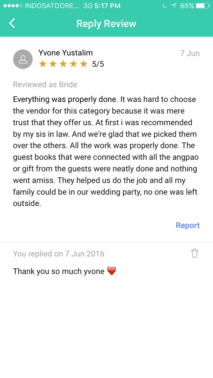 Testimonial by STILETTO PAGAR AYU - 002 Testimonial by STILETTO PAGAR AYU - 002