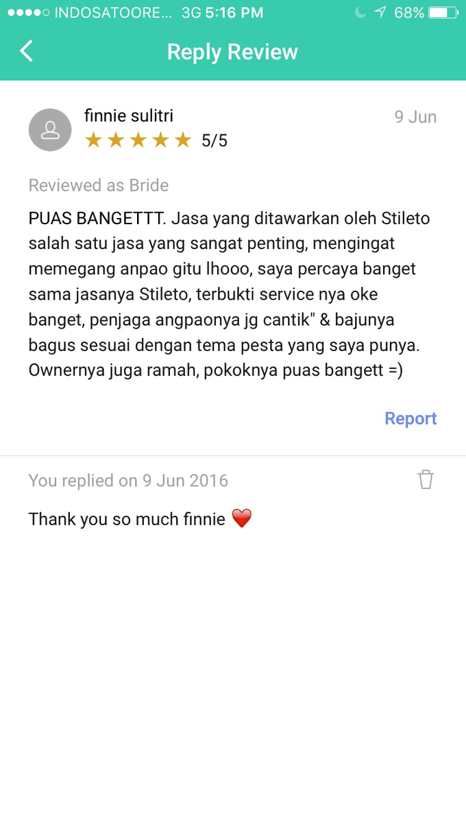 Testimonial by STILETTO PAGAR AYU - 003 Testimonial by STILETTO PAGAR AYU - 003