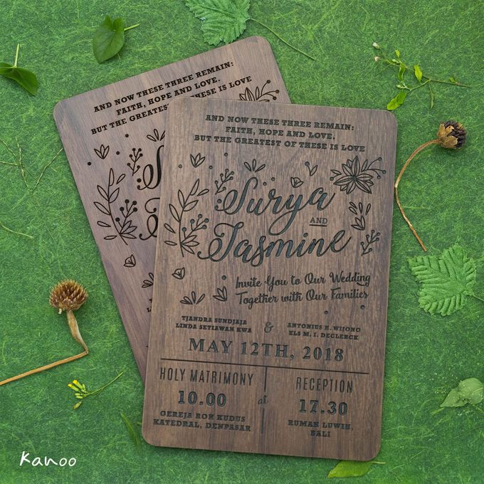 Wedding Invitation - Woody by Kanoo Paper & Gift - 004 Wedding Invitation - Woody by Kanoo Paper & Gift - 004