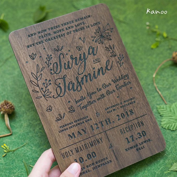 Wedding Invitation - Woody by Kanoo Paper & Gift - 005 Wedding Invitation - Woody by Kanoo Paper & Gift - 005