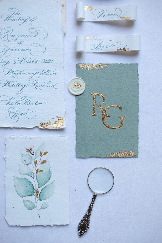 Sage green invitation keepsake by Things by Mona Calligraphy & Design - 004 Sage green invitation keepsake by Things by Mona Calligraphy & Design - 004