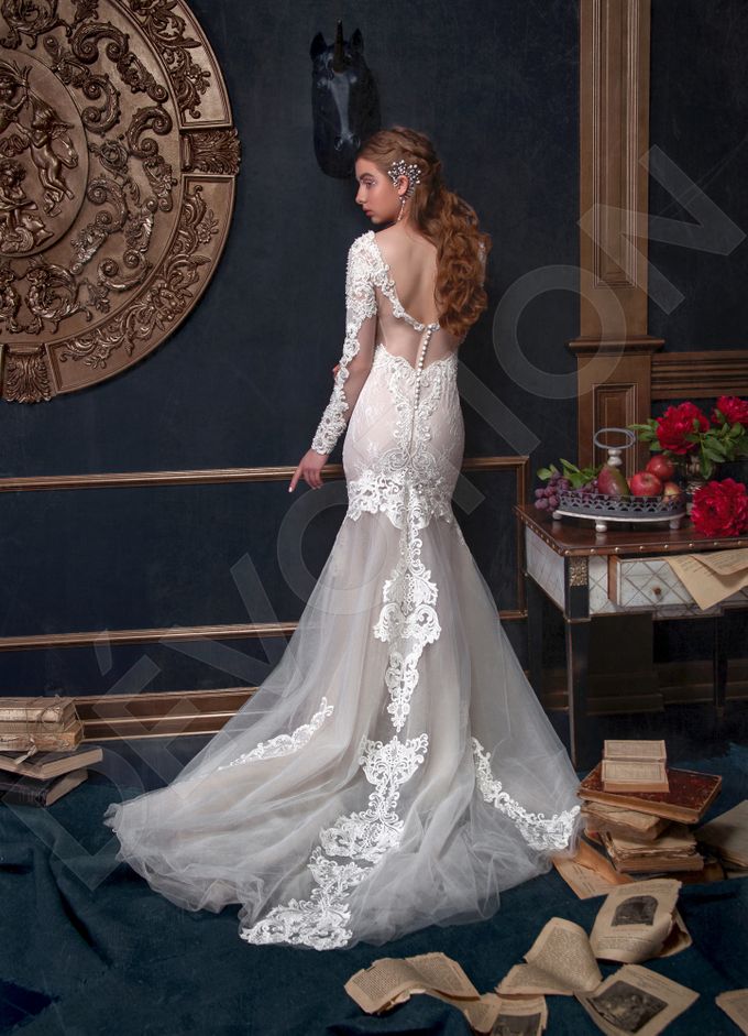 Luxury Trumpet Mermaid silhouette Verania wedding dress by DevotionDresses - 002