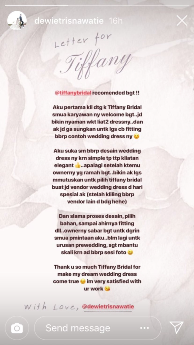 Letter for Tiffany by Tiffany Bridal - 005 Letter for Tiffany by Tiffany Bridal - 005