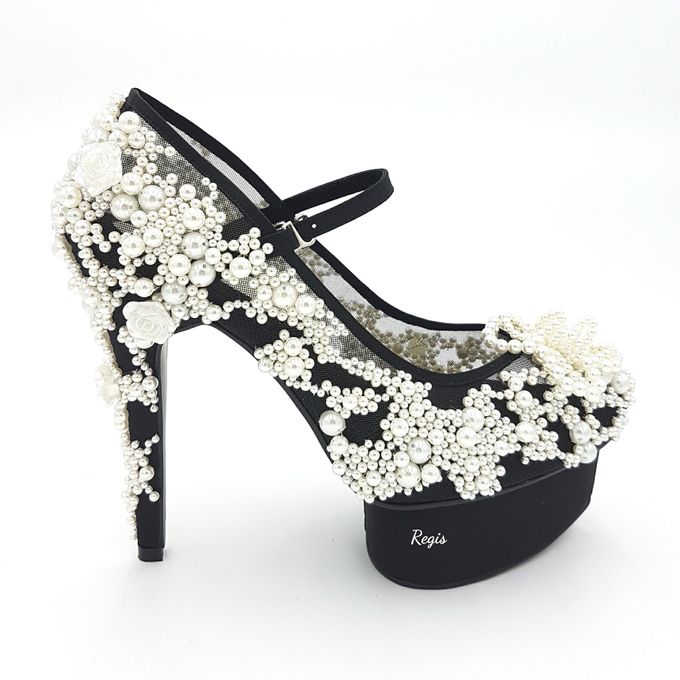 Full Pearly heels Custom made by REGIS 