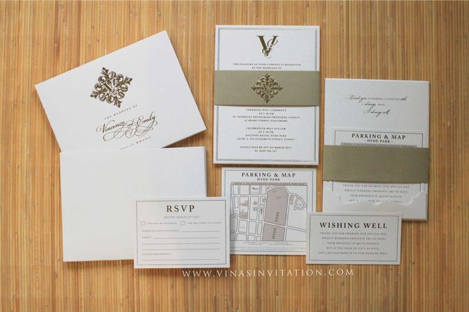 Vincenzo & Emily by Vinas Invitation - 005