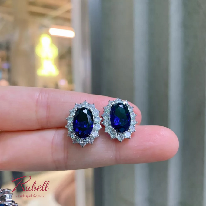 Diana Blue Jewel Set by Rubell Jewelry - 001 Diana Blue Jewel Set by Rubell Jewelry - 001