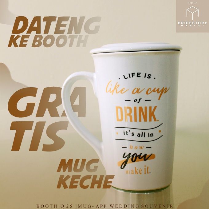 We Are On Bridestory Market 27 30 July 2017 Mug App Wedding Souvenir Bridestory