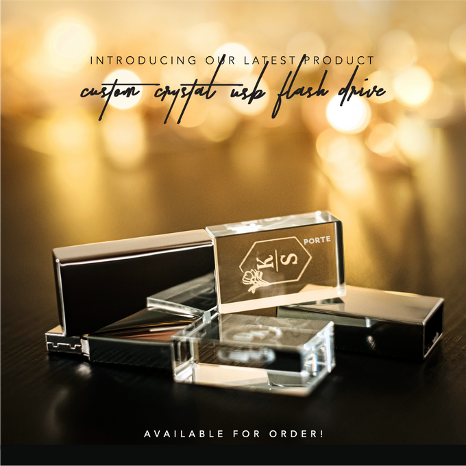 CUSTOM CRYSTAL USB - Wedding Souvenir by PORTÉ by Clarin - 001 CUSTOM CRYSTAL USB - Wedding Souvenir by PORTÉ by Clarin - 001
