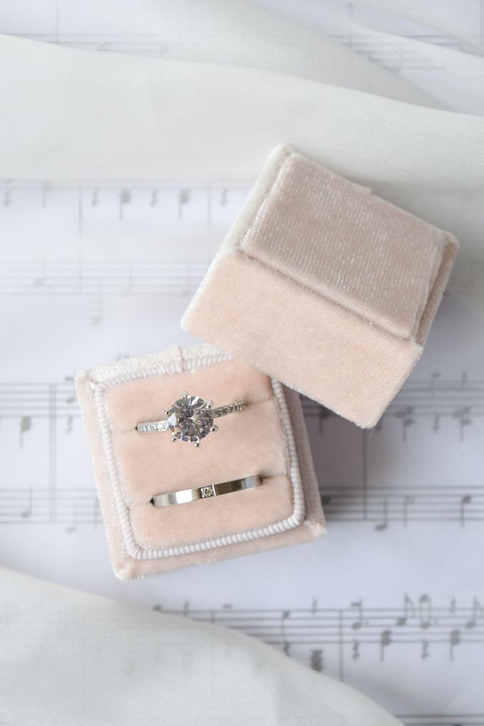Basic Wedding Ring Box by L'AMORE - 003 Basic Wedding Ring Box by L'AMORE - 003