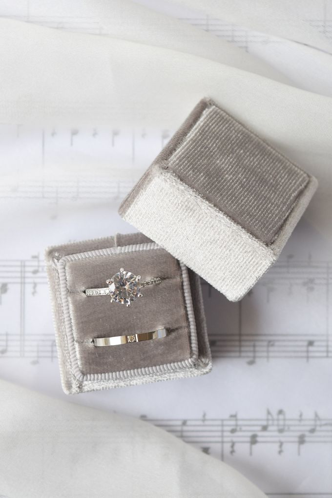 Basic Wedding Ring Box by L'AMORE - 001 Basic Wedding Ring Box by L'AMORE - 001