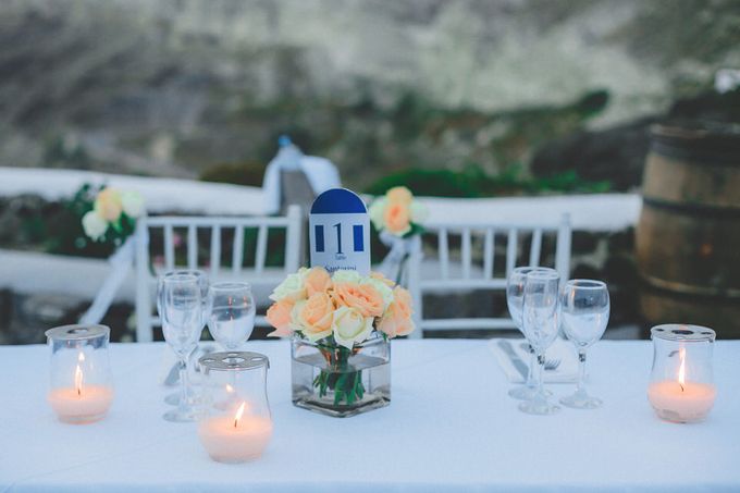 Romantic elegant wedding in Santorini by MarrymeinGreece - 014