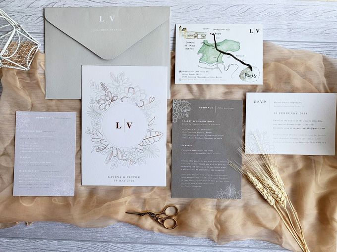 Grey Copper by Trouvaille Invitation - 002 Grey Copper by Trouvaille Invitation - 002