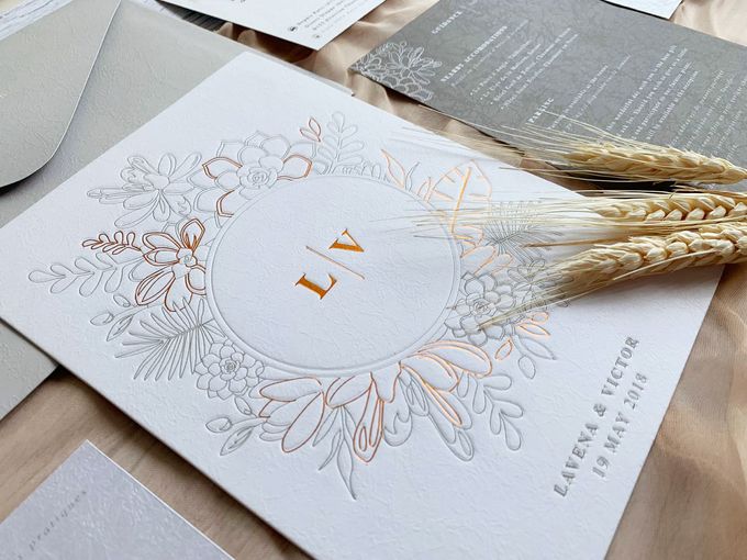 Grey Copper by Trouvaille Invitation - 003 Grey Copper by Trouvaille Invitation - 003