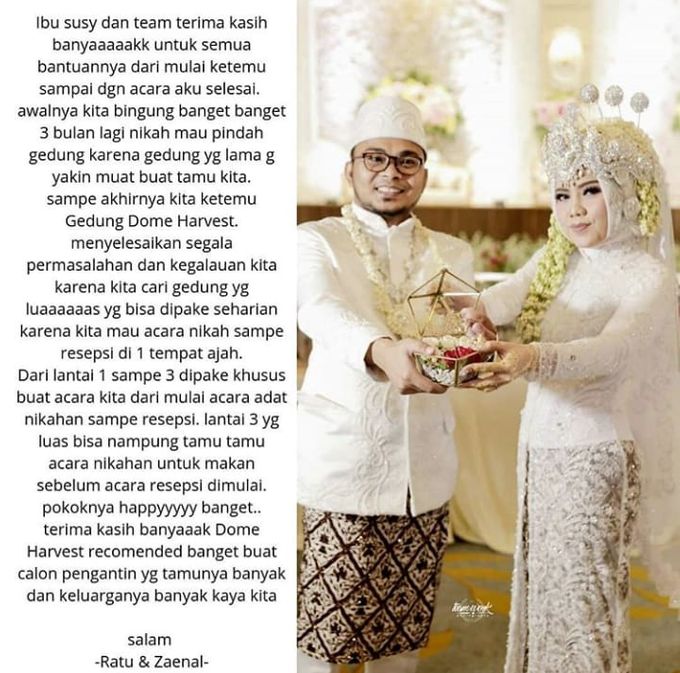 Wedding Testimony at Dome Harvest Lippo Karawaci Tangerang by Dome Harvest - 004