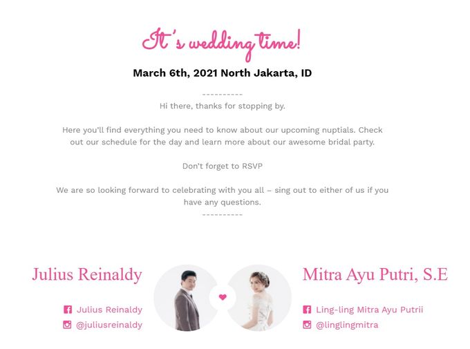Julius & Mitra Wedding by de_Puzzle Event Management - 002