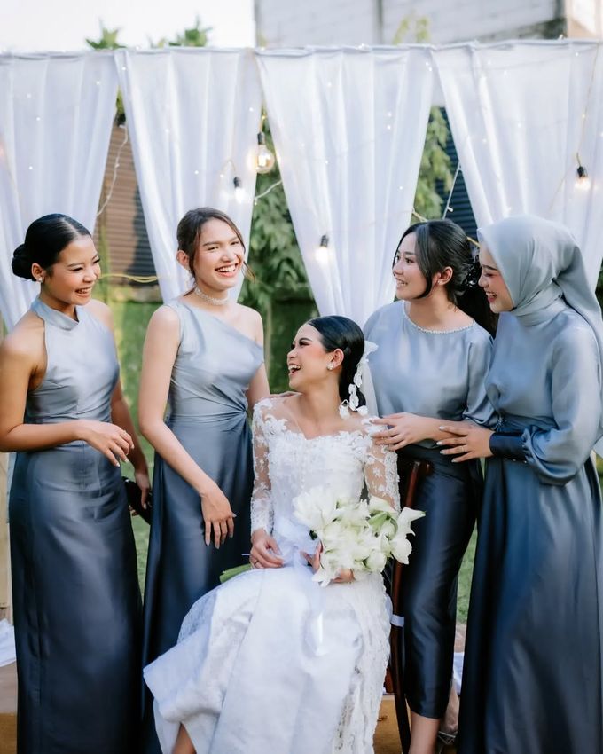 Angel & Angga Wedding outdoor Decoration @Gemintang Sawangan Depok by Rosepetal Backdrop - 020