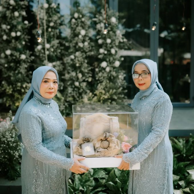 Angel & Angga Wedding outdoor Decoration @Gemintang Sawangan Depok by Rosepetal Backdrop - 009