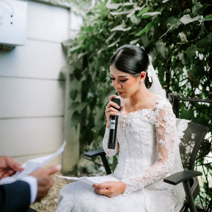 Angel & Angga Wedding outdoor Decoration @Gemintang Sawangan Depok by Rosepetal Backdrop - 006