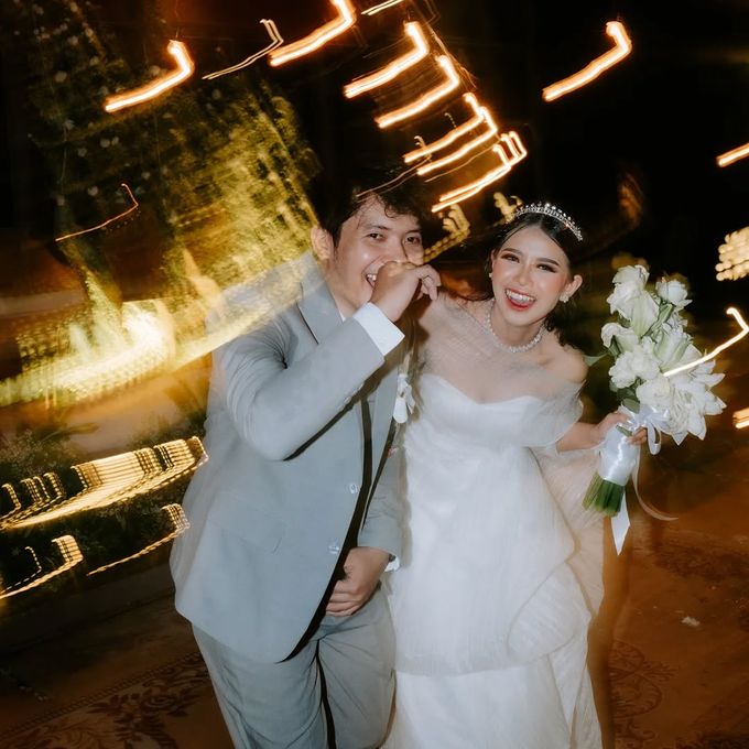 Angel & Angga Wedding outdoor Decoration @Gemintang Sawangan Depok by Rosepetal Backdrop - 040