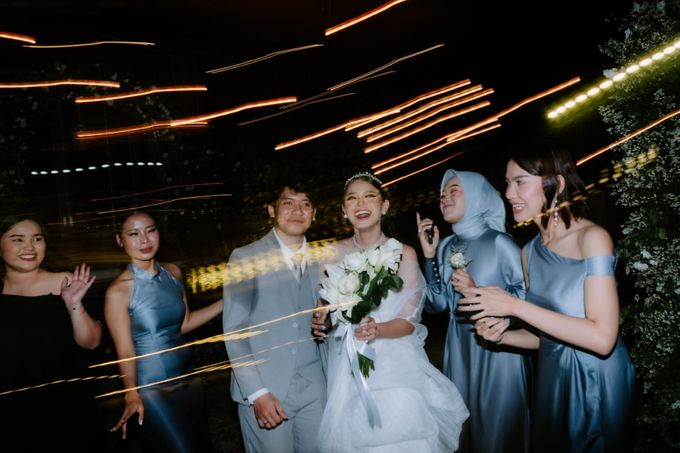 Angel & Angga Wedding outdoor Decoration @Gemintang Sawangan Depok by Rosepetal Backdrop - 032