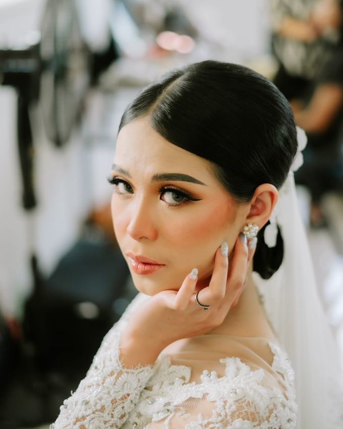 Angel & Angga Wedding outdoor Decoration @Gemintang Sawangan Depok by Rosepetal Backdrop - 033