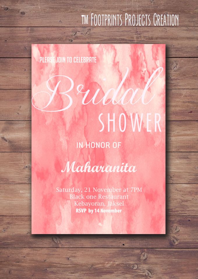 Bridal Shower Invitation Card by Footprints Projects - 002 Bridal Shower Invitation Card by Footprints Projects - 002
