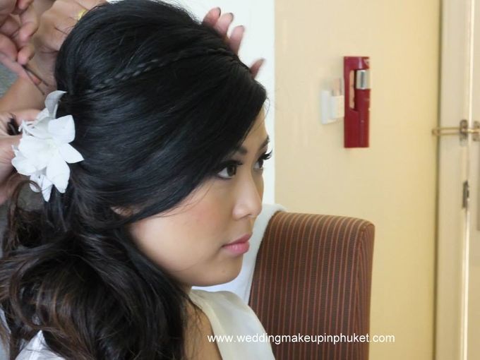 Bridal Hair Stylist Phuket Thailand by Wow Make Up in Phuket - 033 Bridal Hair Stylist Phuket Thailand by Wow Make Up in Phuket - 033