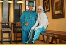 White Turquoise Gown by Jilbab Walimah