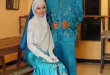 White Turquoise Gown by Jilbab Walimah