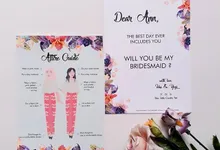 Bridesmaid Card by Artellery.id
