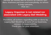 ANNOUNCEMENT by Legacy Organizer