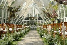 Summer Inspired Ceremonyscape Decoration by Pampas Home Studio