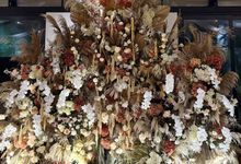 Romantic Rustic Ivory Floral Boho Decoration by Pampas Home Studio