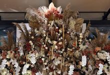 Romantic Rustic Ivory Floral Boho Decoration by Pampas Home Studio