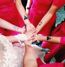 Tattos for bridesmaids by Kelly's Wrapping Paper